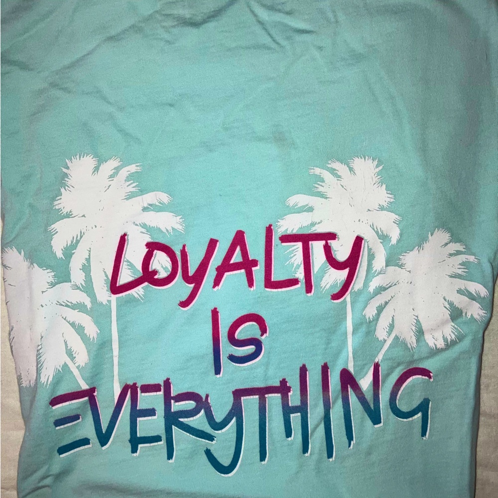 LIE T-Shirt LOYALTY IS EVERYTHING -SkyBlue Color